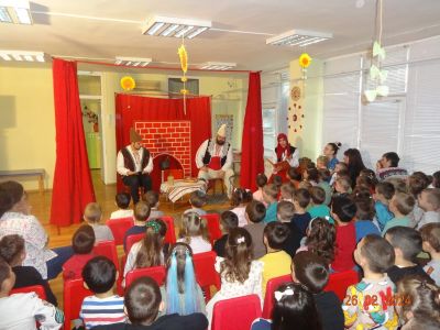 Театър - "Защо се сърди Баба Марта" - 26.02.2024г. - ДГ с яг. Осми март - Съединение